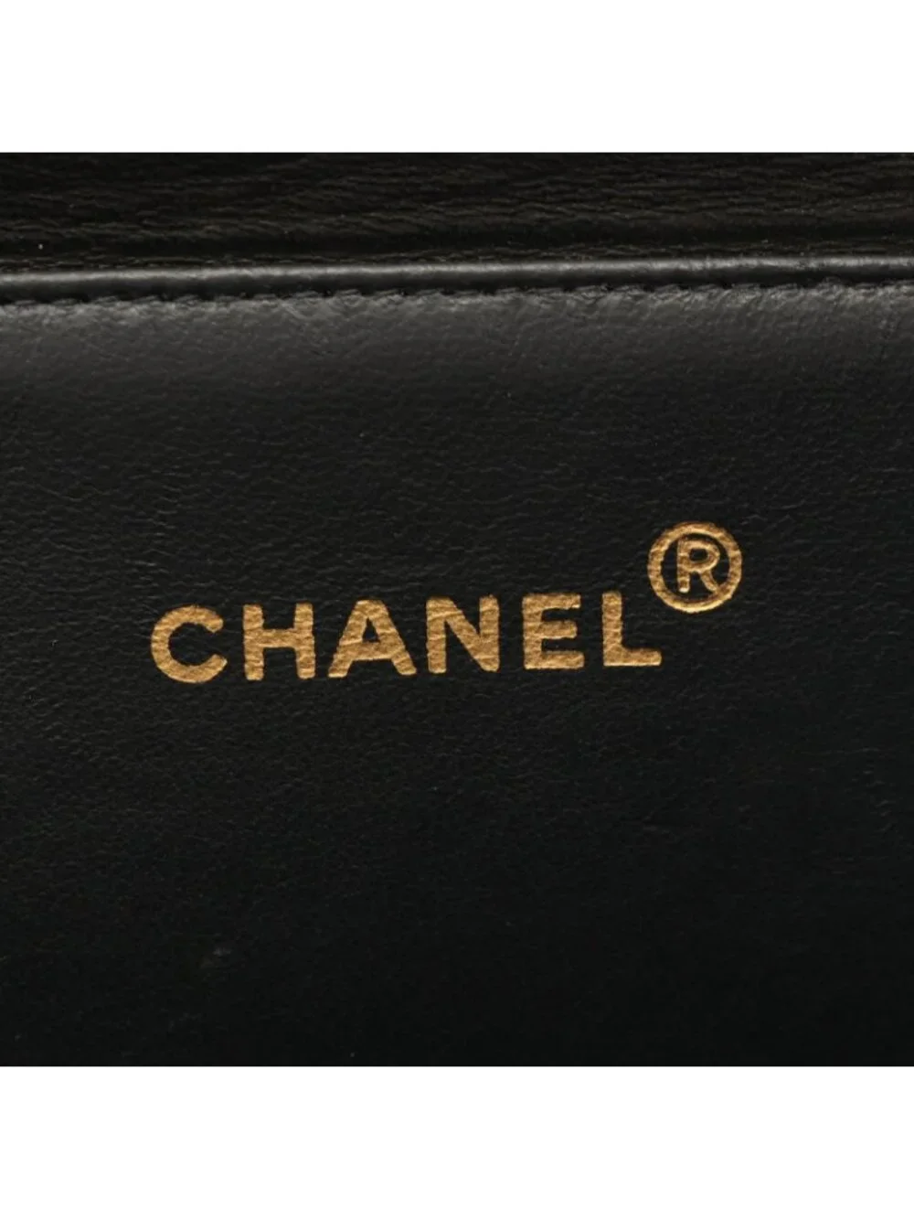 Chanel Quilted Face Black Lambskin Shoulder Bag